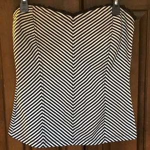 Strapless slip on bustier